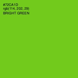 #72CA1D - Bright Green Color Image